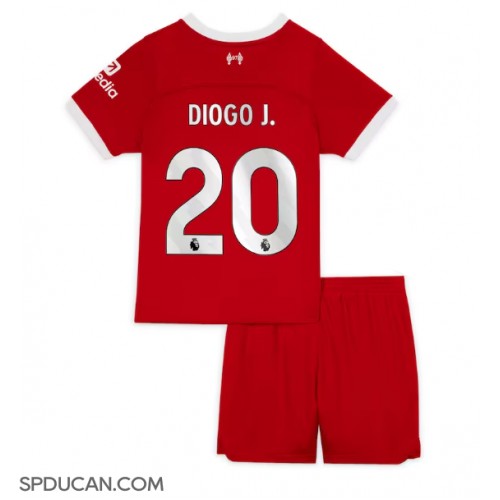 Dječji Nogometni Dres Liverpool Diogo Jota #20 Domaci 2023-24 Kratak Rukav (+ Kratke hlače)